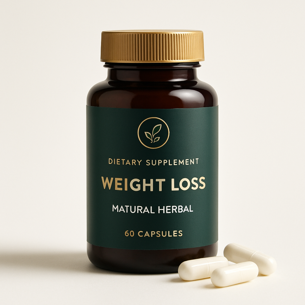 Frasco do suplemento natural SlimNature para emagrecimento